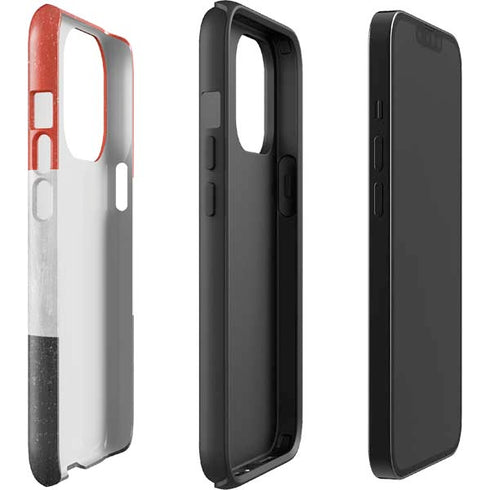 Yemen Flag Distressed iPhone 14 Pro Impact Case